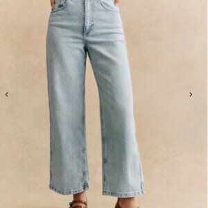 Sezane | Le Crop Jean in Bleach | 36/6